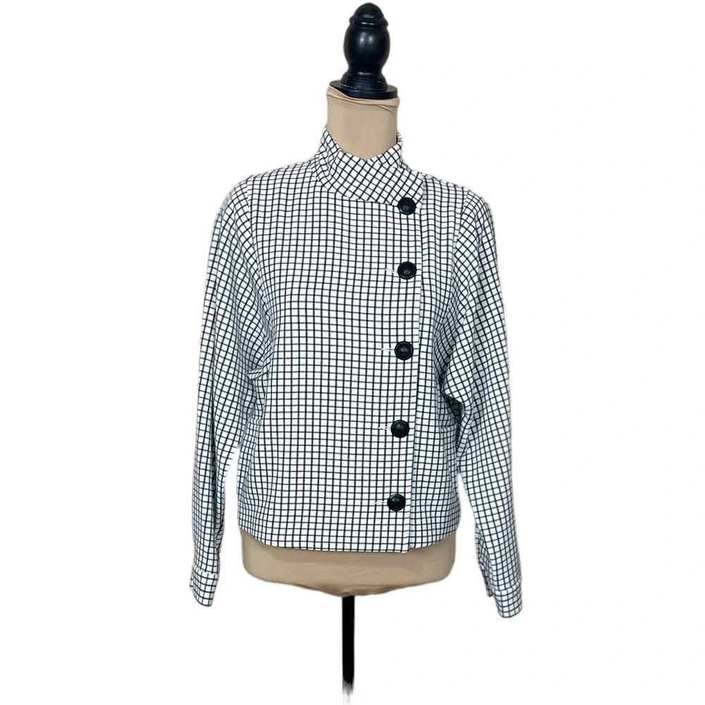 CAbi Windowpane Jacket Small NWT - Picture 4 of 15